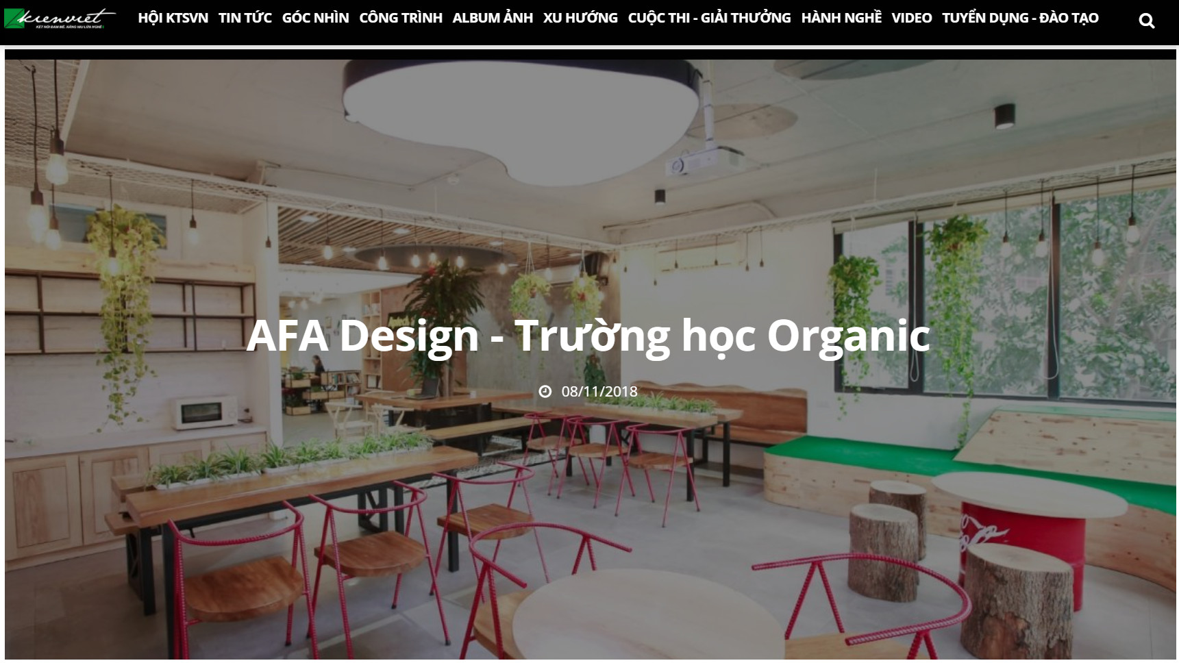 Thiết kế trường học Organic Aptech - Báo Kiến Việt