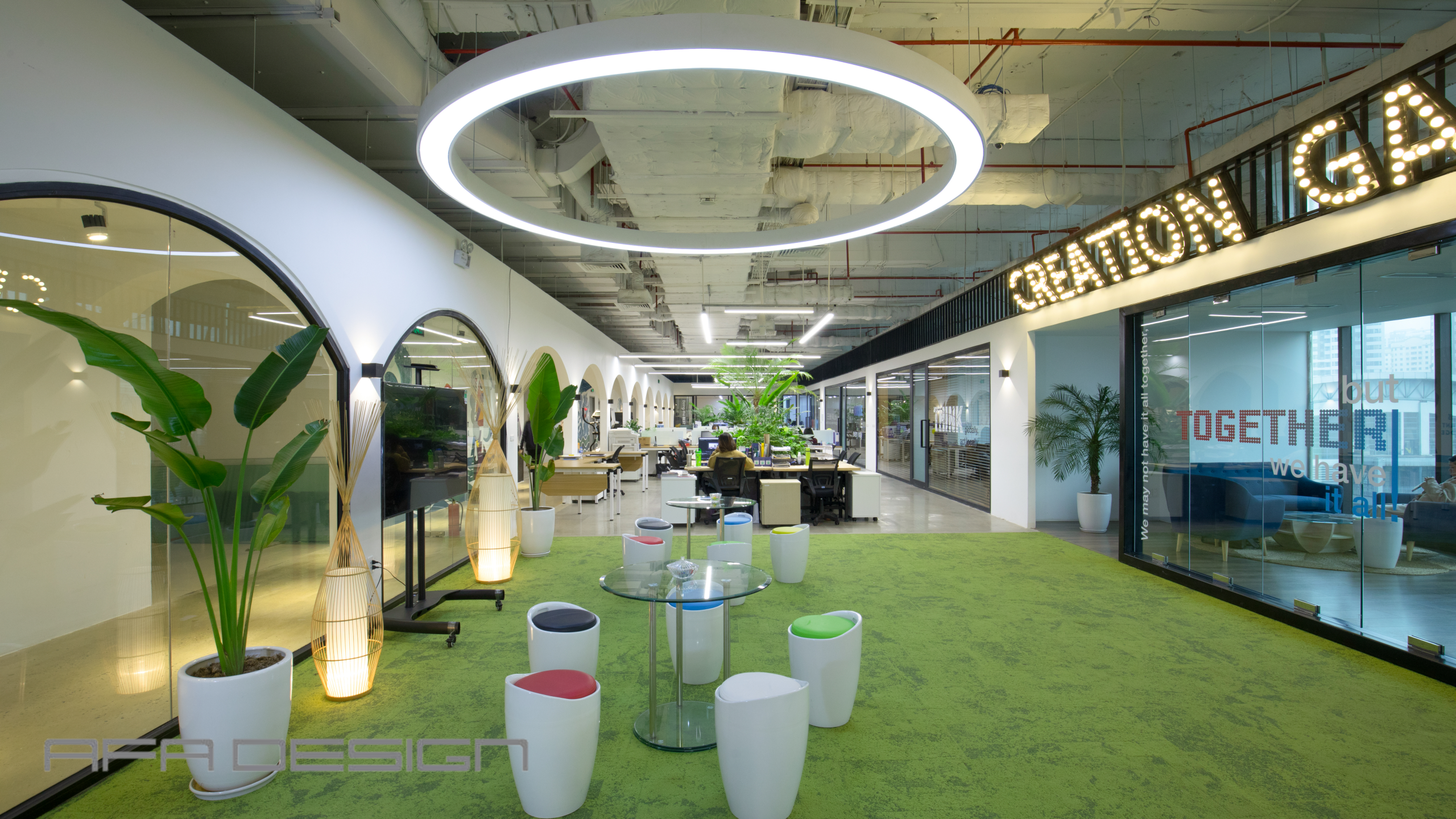 Thiết kế văn phòng xanh tạo nguồn cảm hứng làm việc