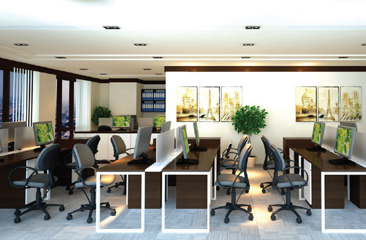 Top 06 xu hướng thiết kế nội thất văn phòng Hà Nội 2020